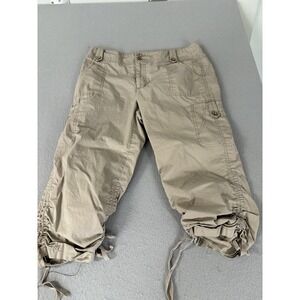 Tribal Pants Womens 6 Cargo Cropped Drawstring Pockets Outdoor Casual